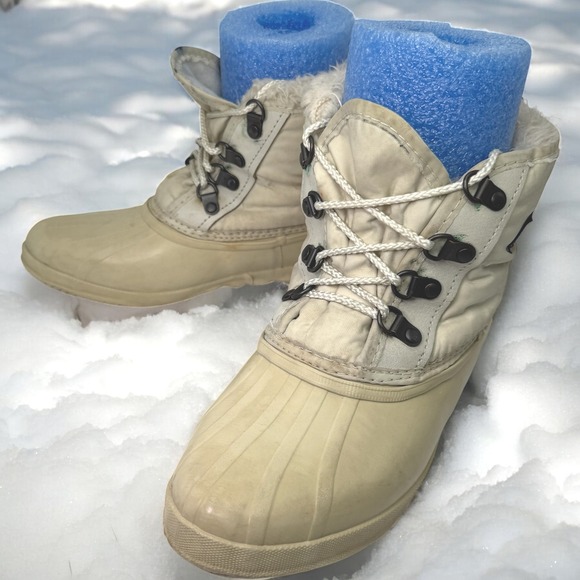 Sorel Shoes - Sorel‎ Snow Boots Women 9 *Some Wear* Insulated Waterproof Lace Up Winter